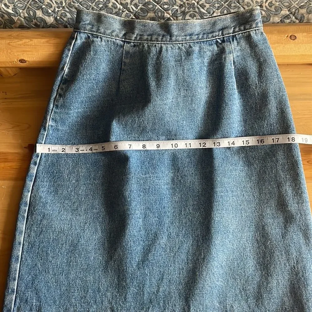 Vintage 90’s Union Bay stonewash denim pencil skirt junior’s 11